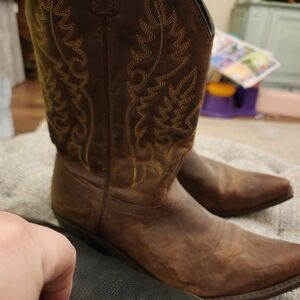 Brown Western Womens Cowboy Boots